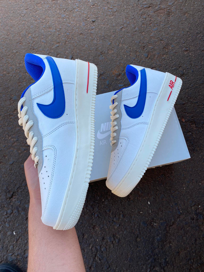 Nike Air Force Branco/Azul/Vermelho