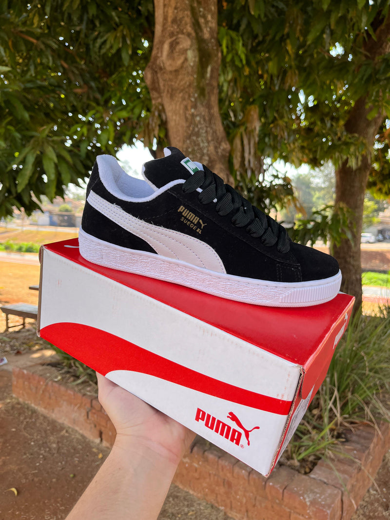 Tenis Puma Preto Com Branco